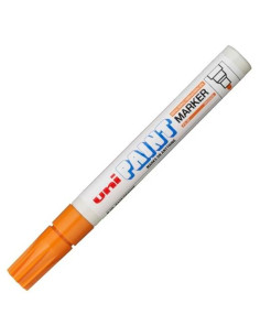 UNIBALL MARCADOR PERMANENTE PAINT MARKER PX-20L NARANJA