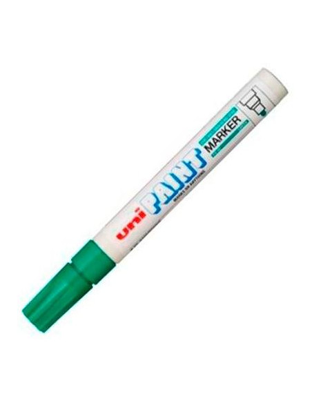 UNIBALL MARCADOR PERMANENTE PAINT MARKER PX-20L VERDE