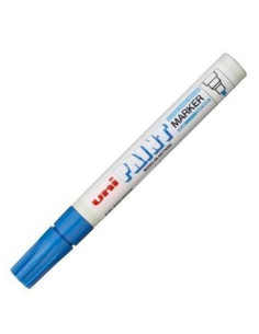 UNIBALL MARCADOR PERMANENTE PAINT MARKER PX-20L AZUL CLARO