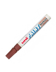 UNIBALL MARCADOR PERMANENTE PAINT MARKER PX-20L MARRÓN