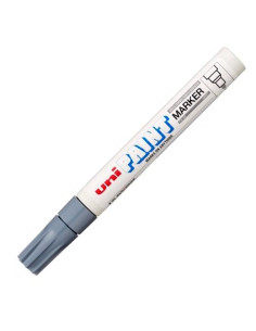 UNIBALL MARCADOR PERMANENTE PAINT MARKER PX-20L GRIS