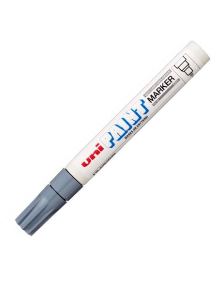 UNIBALL MARCADOR PERMANENTE PAINT MARKER PX-20L GRIS