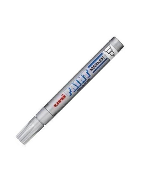 UNIBALL MARCADOR PERMANENTE PAINT MARKER PX-20L PLATA