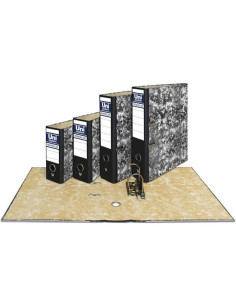 ARCHIVADOR palanca UNISYSTEM NOVOCLAS CARTON RADO F 65mm NEGRO