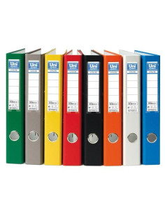 ARCHIVADOR palanca UNISYSTEM CARTON FORRADO RADO F 45mm BLANCO