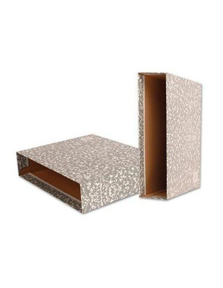 CAJA para ARCHIVADOR UNISYSTEM CLASICO 4 NATURAL 86mm GRIS