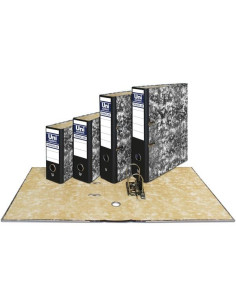 ARCHIVADOR palanca UNISYSTEM NOVOCLAS CARTON sin RADO A4 65mm NEGRO
