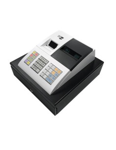 SAMPOS CAJA REGISTRADORA - ER-057S BLANCA 14 DEPARTAMENTOS DISPLAY VFD ANTIREFLEJOS BLANCA