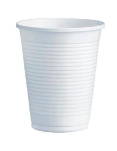 VASO DE PLÁSTICO PP 220CC BLANCO -100U-