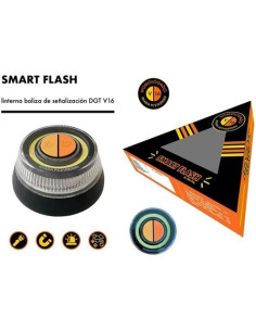 SMART FLASH DISPOSITIVO LUMINOSO V16 SEÑALIZACIÓN RECOMENDADO DGT PARA EMERGENCIAS