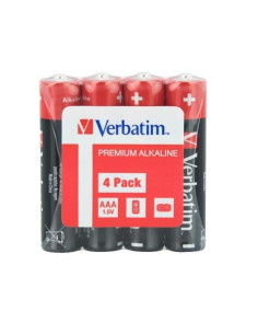 VERBATIM PILAS ALCALINAS AA - LR06 RETRACTILADAS - PACK 4 UDS