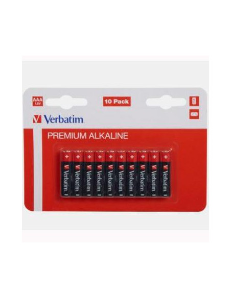 VERBATIM PILAS ALCALINAS AAA-LR03 -PACK 10U-