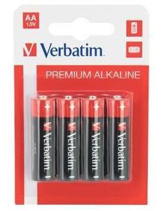 VERBATIM PILAS ALCALINAS AA - LR06 - PACK 4 UDS