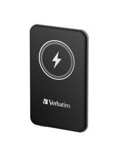 VERBATIM CARGADOR INALAMBRICO POWER BANK 10K MAH 1XUSB-C NEGRO