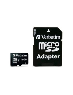 VERBATIM TARJETA MICRO SDHC 16GB CLASE 10 CADAPTADOR