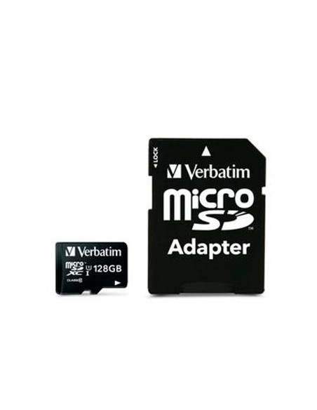 VERBATIM MICRO SDHC 128GB CLASE 10 CADAPTADOR