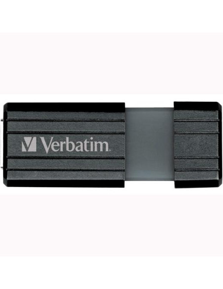 VERBATIM PENDRIVE STORE`N`GO PINSTRIPE 8GB HI-SPEED RETRÁCTIL USB 20 NEGRO