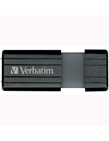 VERBATIM PENDRIVE STORE`N`GO PINSTRIPE 128GB HI-SPEED RETRÁCTIL USB 20 NEGRO