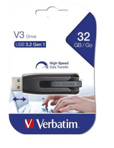 VERBATIM PENDRIVE V3 STORE ´N´ GO SUPER SPEED 32GB RETRÁCTIL USB 32 NEGRO
