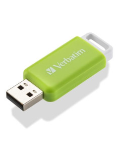 VERBATIM PENDRIVE V DATABAR 32GB HI-SPEED RETRÁCTIL USB 20 VERDE