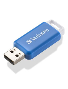 VERBATIM PENDRIVE V DATABAR 64GB HI-SPEED RETRÁCTIL USB 20 AZUL
