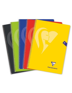 PACK 5 CUADERNOS CLAIREFONTAINE MIMESYS F COLORES VIVOS TAPA POLIPROPILENO