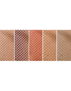 WONDER WRAPPER PAPEL DE REGALO ROLLO 07 X 2M KRAFT 100 RECICLADO 1000 PUNTOS SURTIDO EXPOSITOR 50 UD