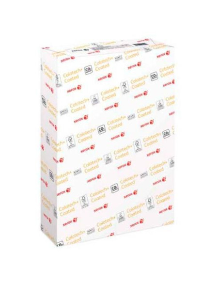 XEROX PAPEL COLOTECH  GLOSS DIN A4 130GR ESTUCADO 2 CARAS PAQUETE 500H BLANCO BRILLO