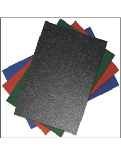 YOSAN TAPAS ENCUADERNACIÓN A4 CARTÓN GOFRADO 900GR NEGRO PAQUETE 50 UD