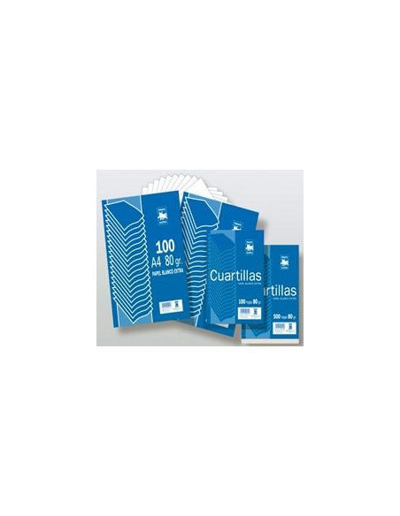 ZORRILLA PAQUETE 100H TAURO A4 80GR LISO PAPEL BLANCO EXTRA