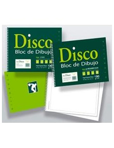 ZORRILLA BLOC DE DIBUJO DISCO 20H FOLIO PROLONGADO 230X340MM PAPEL ESPECIAL 130GR CON RECUADRO