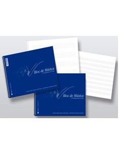 ZORRILLA BLOC DE MÚSICA ESPIRAL 20H 80GR 8 PENTAGRAMAS 4 CONTRATAPA DURA