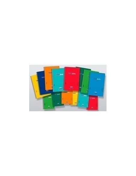 ZORRILLA CUADERNO ESPIRAL TAUROPLASTIC 80H FOLIO 90GR HORIZONTAL T PP COLORES SURTIDOS
