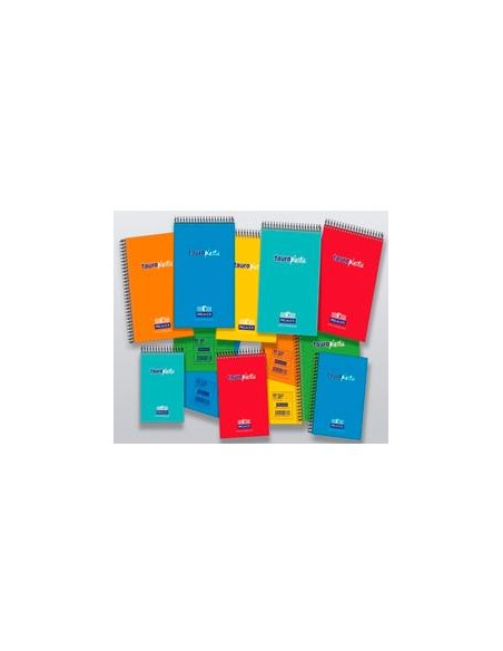 ZORRILLA BLOC DE BOLSILLO TAUROPLASTIC PREMIER 80H 16 90GR CUADROS APAISADO T PP COLORES SURTIDOS