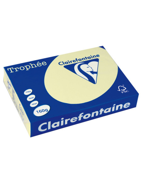 PAQUETE 250h PAPEL TROPHÉE CLAIREFONTAINE 160gr A4 PASTEL