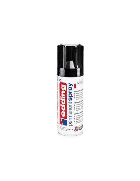 PINTURA ACRILICA EDDING PERMANENT SPRAY 200 ml NEGRO INTENSO BRILLO