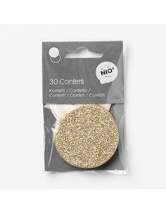 ACCESORIO SELLO COLOP NIO CONFETI ø50mm KRAFT PAQUETE DE 30