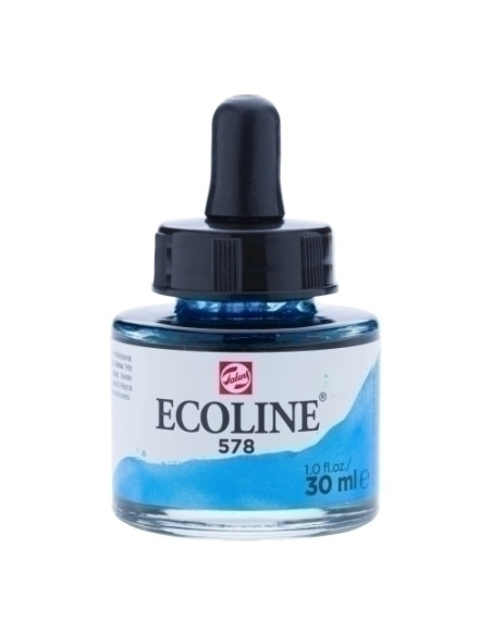 ACUARELA LIQUIDA ECOLINE  30 ml frasco AZUL CELESTE