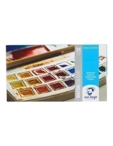 ACUARELA VAN GOGH PASTILLA CAJA DE 24