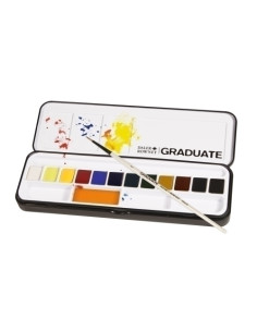 ACUARELAS DALER ROWNEY GRADUATE ESTUCHE de 12 medio godets