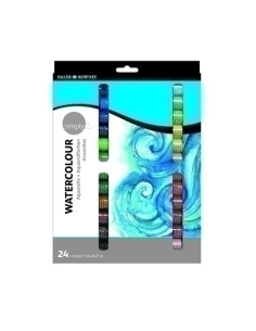 ACUARELAS DALER ROWNEY SIMPLY 12ml ESTUCHE de 24