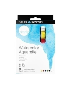 ACUARELAS DALER ROWNEY SIMPLY 12ml ESTUCHE de 6