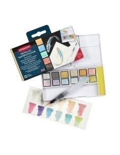 ACUARELAS DERWENT METALLIC CAJA DE 12