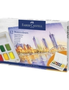 ACUARELAS FABER-CASTELL CREATIVE STUDIO ESTUCHE de 12