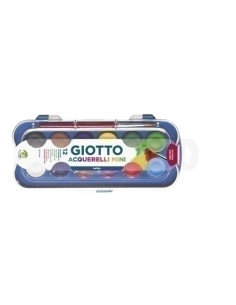 ACUARELAS GIOTTO MINI 23mm ESTUCHE 12  PINCEL