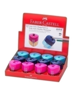 AFILALAPIZ FABER-CASTELL 2 USOS CON DEPOSITO CAJA DE 12