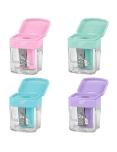 AFILALAPIZ FABER-CASTELL MINI BOX CON DEPOSITO COLORES SURTIDOS