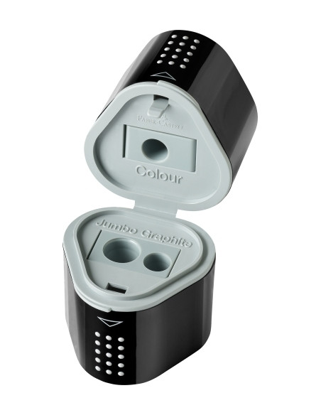 AFILALAPIZ FABER-CASTELL TRIO GRIP 3 USOS CON DEPOSITO NEGRO