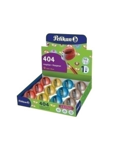 AFILALAPIZ PELIKAN 404 CDEPOSITO TRANSPARENTE SURTIDO EXPOSITOR 12