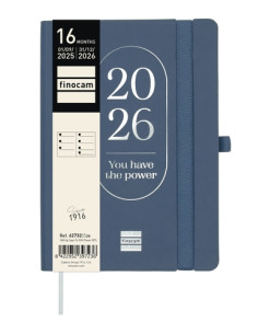 AGENDA ANUAL 2025-26 FINOCAM 16 MESES INTERNACIONAL CAPRI COSIDA tapa EXTRADURA SV APAIS F4 118x168 con GOMA POWER